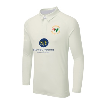 DUAL LONG SLEEVE CRICKET SHIRT (WOMENS)-Ivory