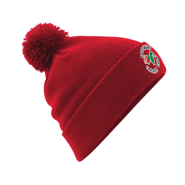 Original Pom Pom Beanie : Red