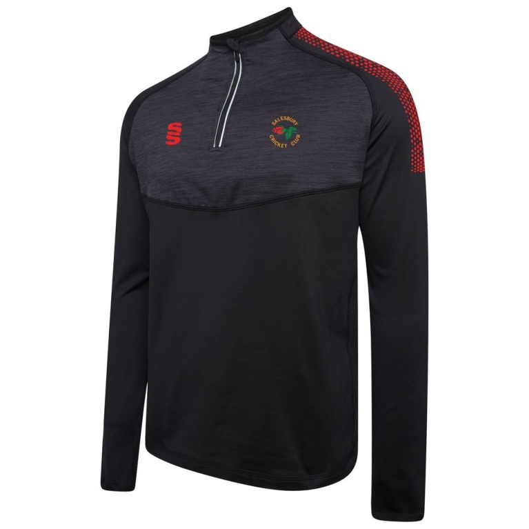 1/4 Zip Dual Performance Top :  Black