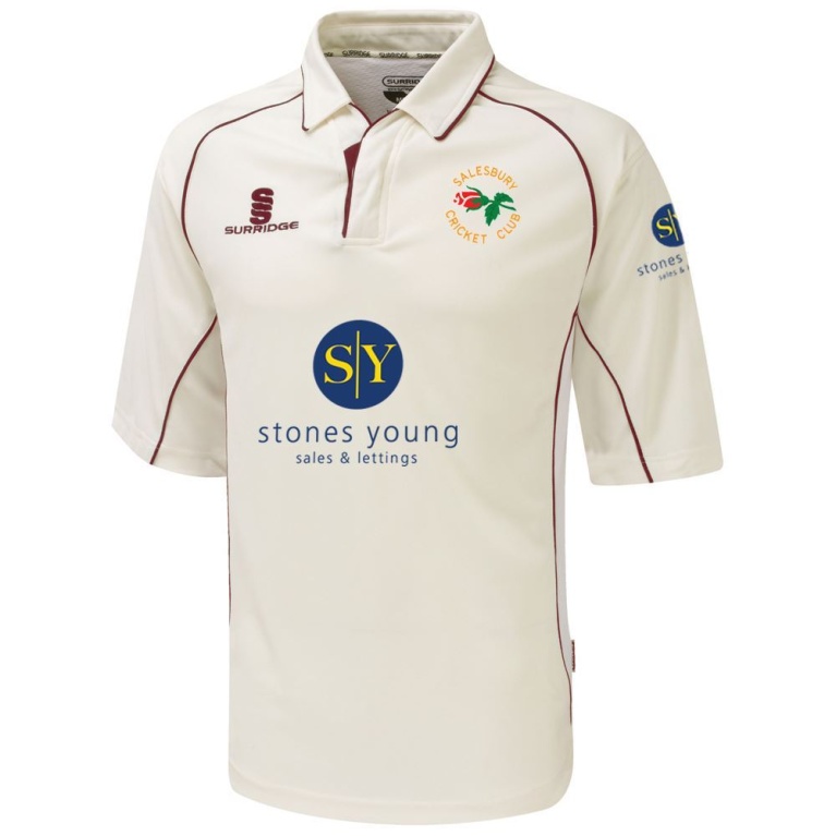 SALESBURY CRICKET CLUB  3/4 SLEEVE PLAYING SHIRT